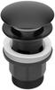 Washbasin Overflow Plug Black Matt 1 14