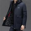 2025 Autumn/Winter Men's Thick Warm Mid-Length Cotton-Padded Jacket