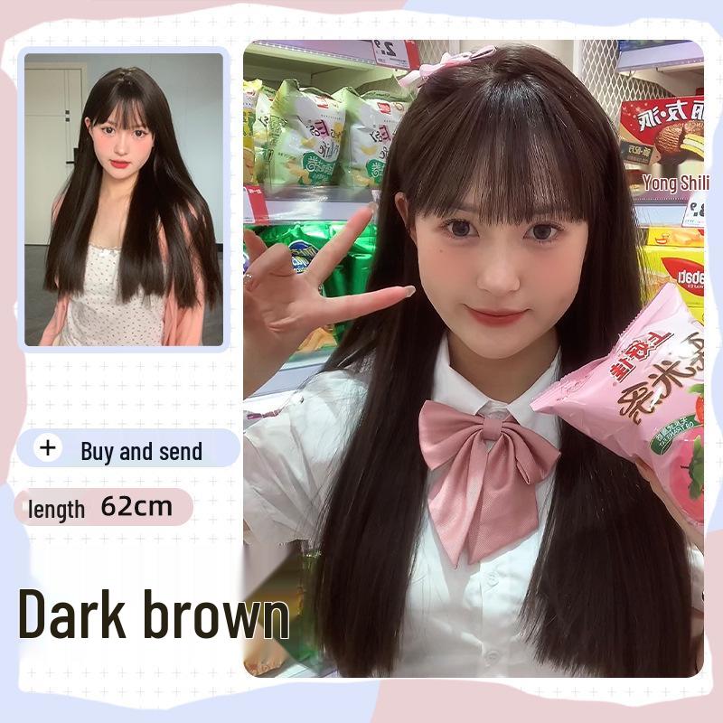 Yay Wig Women's Long Straight Light Brown Lolita-Style Full Wig