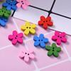 100pcs Flat-back Clothing Button 2 Holes Sewing Button DIY Flower Wooden Button  Clothing Sewing
