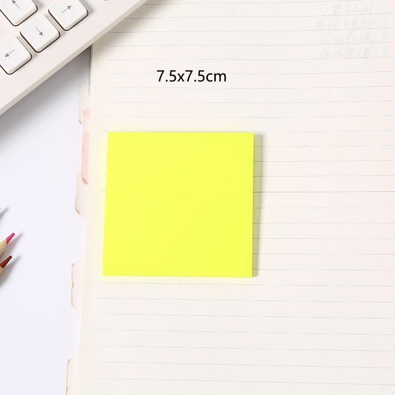 50 Sheets Creative Transparent PET Waterproof Sticky Notes Tear-off Simple Sticky Notes Office Note-taking Labels
