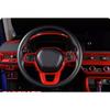 Steering Wheel Border Panel Cover Trim For Honda Civic 11th - Bright Red