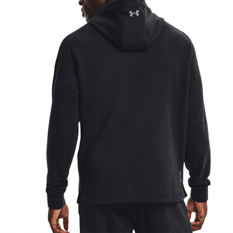 Under Armour Project Rock Fleece Training Hooded Jacket Men Outerwear Black 1367032-001