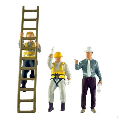 3 Stück 1:64 Personenmodelle Layoutraumdekoration Miniaturszene Kleine Leiter für Foto-Requisiten Hobby