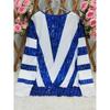 Autumn and winter extension color matching striped printing zipper T-shirt casual long-sleeved top large size women's clothing