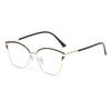 Fashion Metal-Frame Plain Glasses Women's INS Style High-Definition Blue-Light-Blocking Glasses Men's Goggles Eye Protection