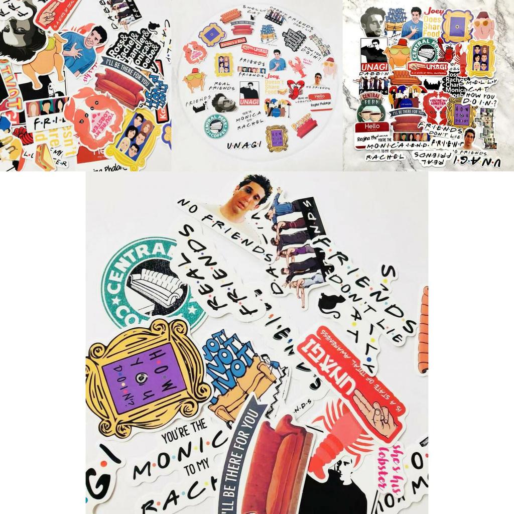 Superior Quality Friends Tv Show Decal Stickers Ideal For Luggage And Skateboards