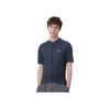 Li Ning Breathable Solid Color Comfortable Short Sleeve Cycling Jersey Men Jersey Navy-Blue LCTY045-4