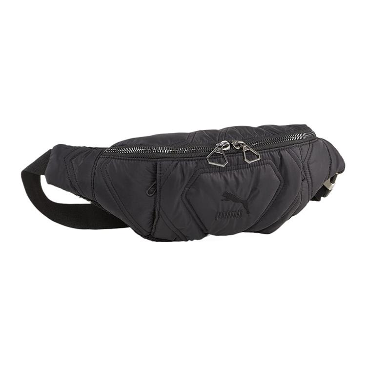 

New PUMA Nylon Crossbody Bag, Fanny Pack Regular Unisex Black 09002701 19.1*5.1*10.9CM