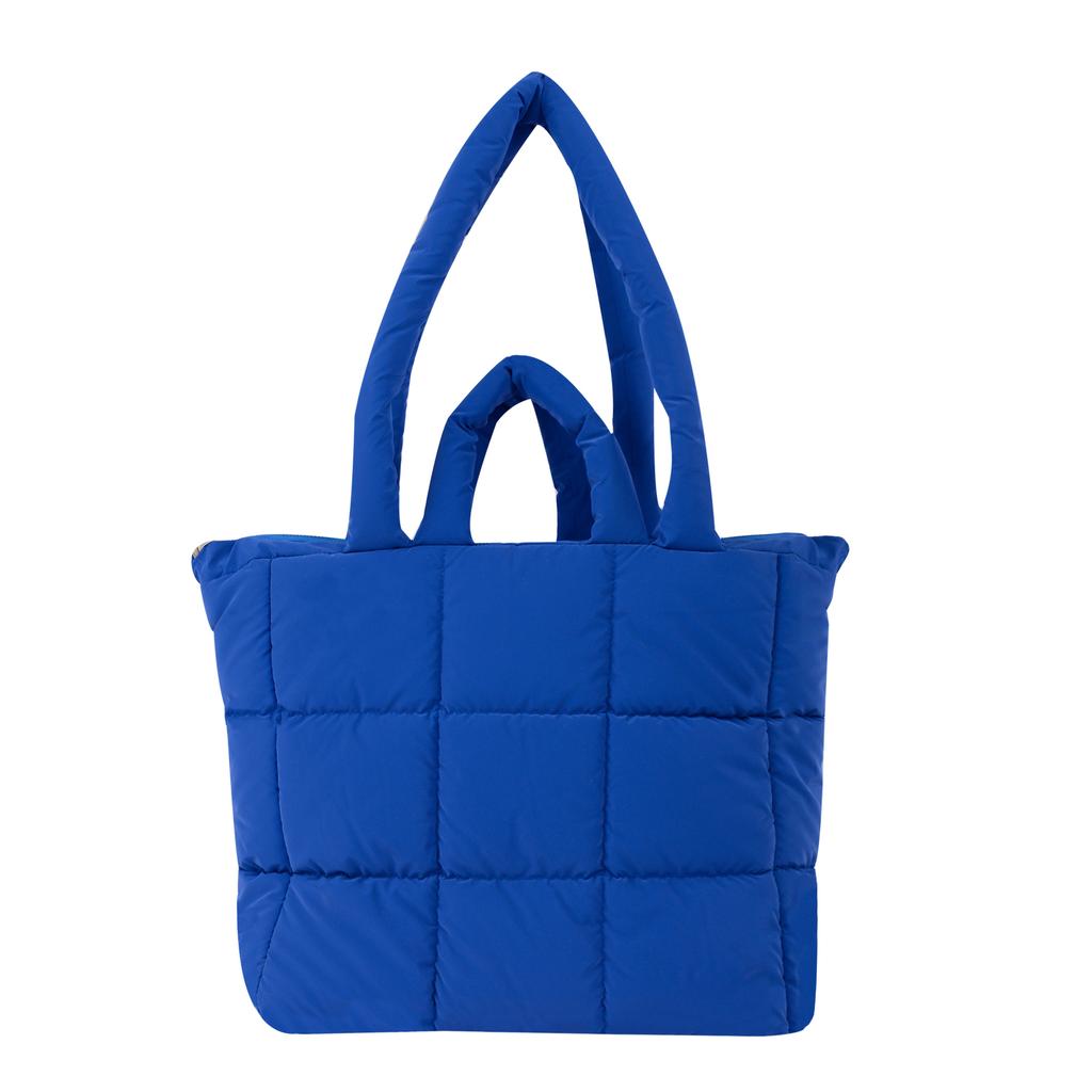 Down Tote Bag Women'S Large-Capacity Cloud Bag Fashionable Versatile Nylon Cloth Portable Shoulder Bag