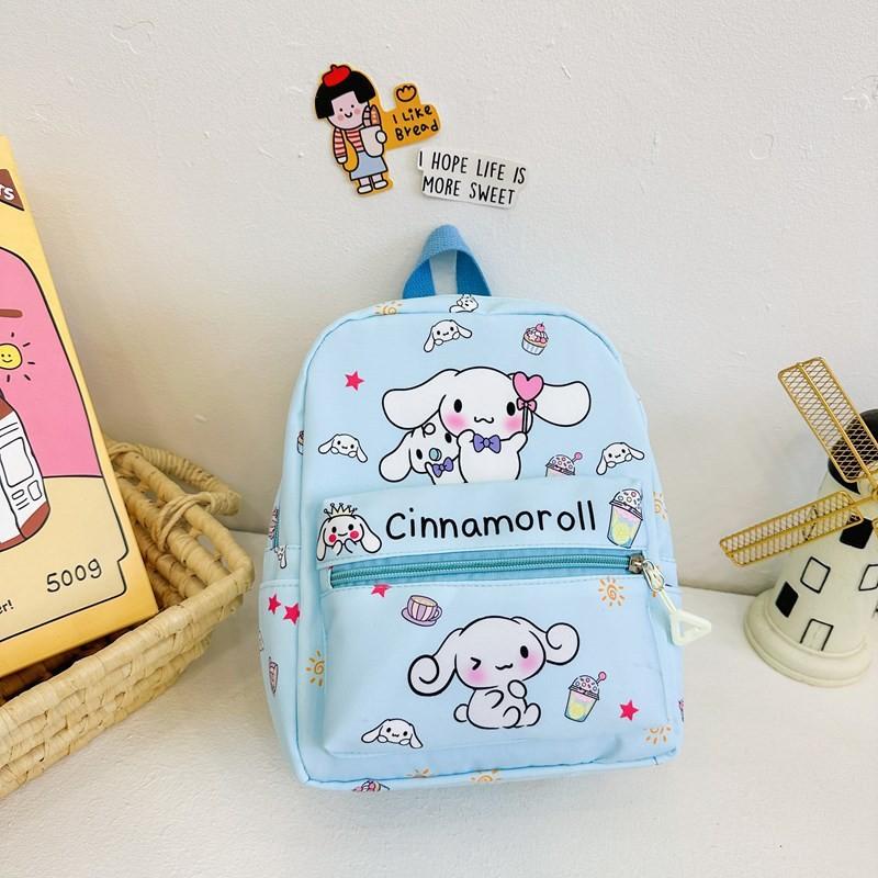 Hello Kitty Kuromi Cinnamoroll My Melody Printed Children Backpack For Daily Use