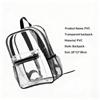 Klarer Wasserdichter Rucksack 1 Stück PVC Transparente Tasche Stadionzugelassen für Baseballspiele Arbeit Konzerte