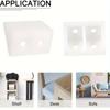 Translucent Plastic Corner Codes: Right Angle Decorative Pieces for Furniture Repair and Office Use