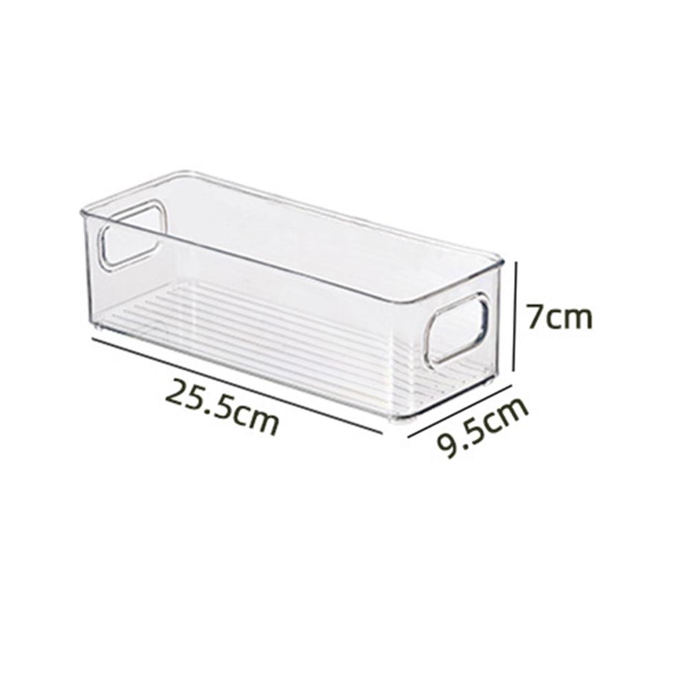 5 Sizes Plastic Transparent Fridge Storage Box Stackable Kitchen Cupboard Cabinet Organizers Food Container Spice Organizer
