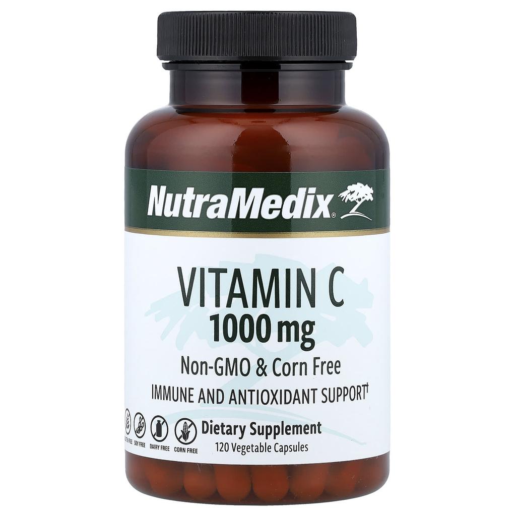 NutraMedix Vitamin C, 1,000 Mg, 120 Veggie Capsules