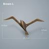Luxury Pure Copper Seagull Statue Wall Hanging Metal Bird Sculpture Ornament Retro Office Cafe Wall Decoration Home Decor Gift