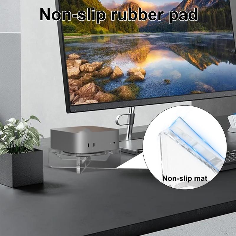 Desktop Stand for Mini Heat Dissipation Acrylic Mount Dock Cooling Holder Accessories