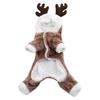 Fluffy Christmas Clothes Moose Coat Soft Breathable Stretchy Lightweight Comfy for Small Medium Dogs Cats Party Cosplay
