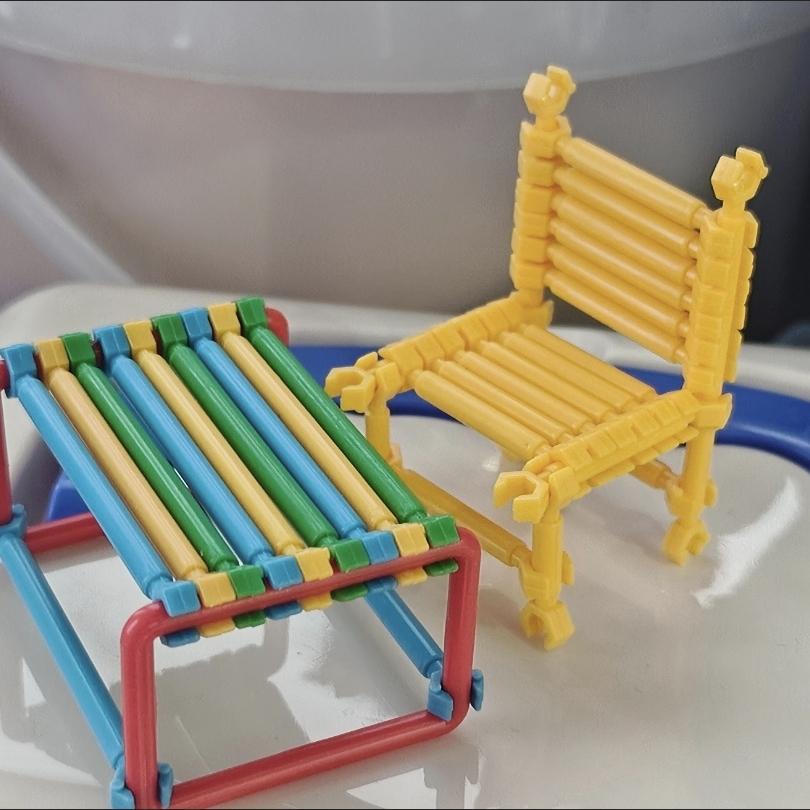 Kids DIY Straw Building Blocks, STEM Educational Magic Sticks, Creative Interlocking Construction Toys for Toddlers