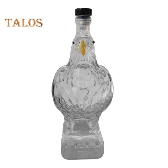 350ml láhev na whisky ve tvaru orla, skleněná láhev na víno s motivem orla, bytová dekorace, dárek na kolaudační párty