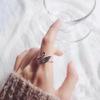 Swan Open Finger Ring Trendy Swan Band Ring Adjustable Promise Ring Jewelry Gift