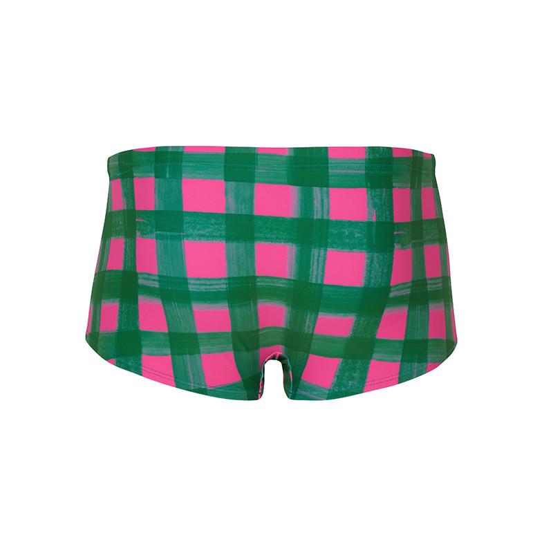 Loseuteuinseoul Pink Garden Check Square Swimsuit