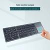 Portable Foldable Bluetooth Keyboard & Mouse Combo with Touchpad for Mobile Devices