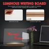 Acrylic Dry Erase Board Transparent Erasable DIY Message Board Desktop Decorative Graffiti Board Painting Night Light Gifts