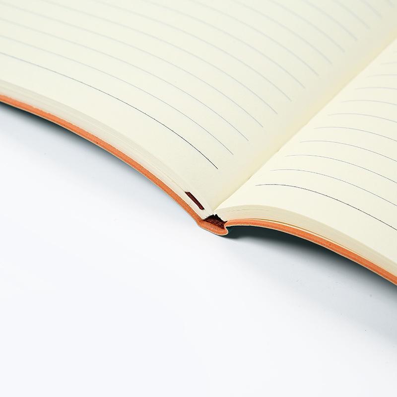 Suede-Feel Soft-Cover A5 Notebook Planner with Custom Logo