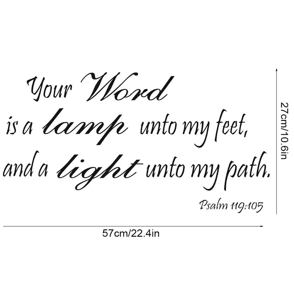 PVC Bible Verse Wall Decals Christian Quote Walls Art Stickers Religious Decor