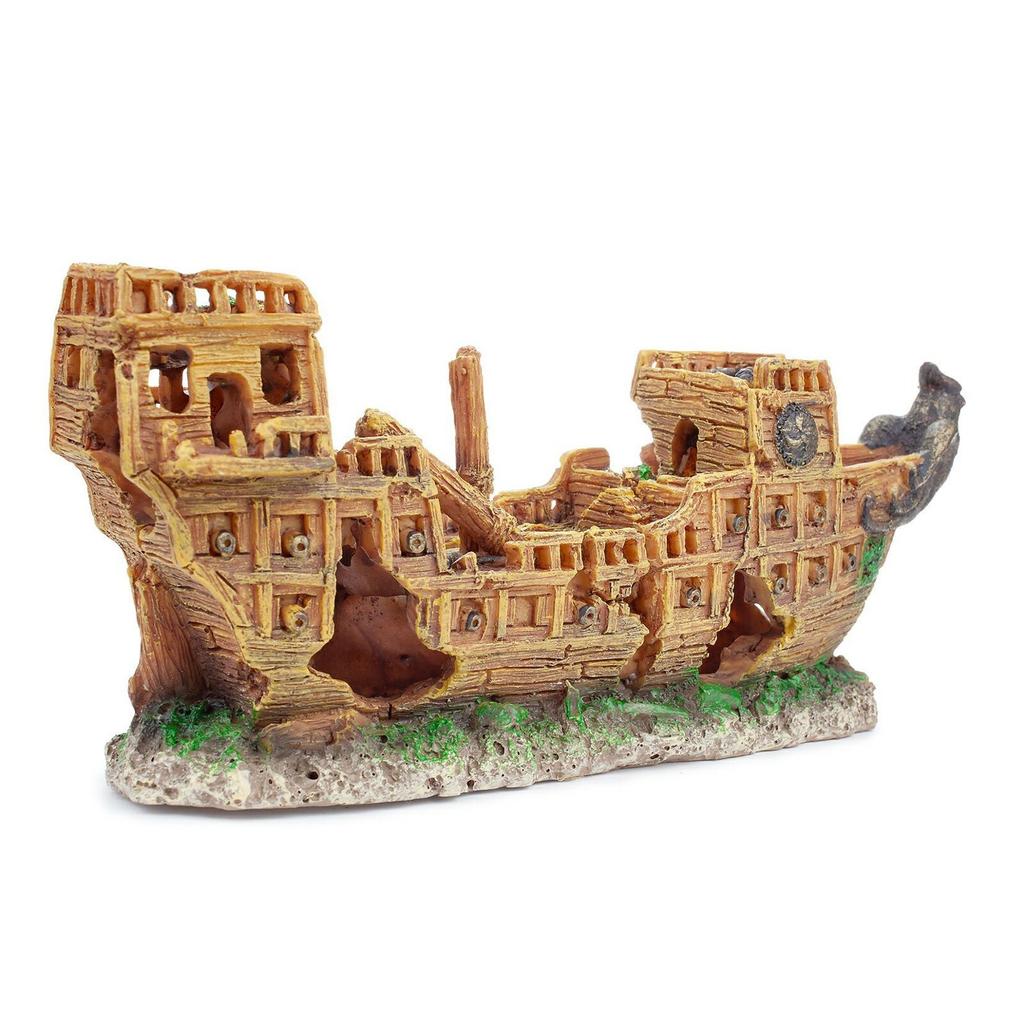 Happet - Aquarium Ornament Shipwreck 25Cm