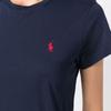 Polo Ralph Lauren Solid Color Embroidered Short Sleeve T-Shirt Women tops Blue 211847073-010