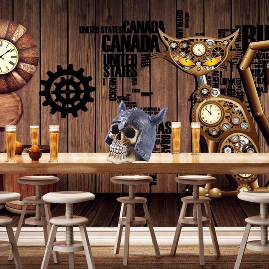 Collectable Resin Head Figurine for Home and Bar Pub Decor