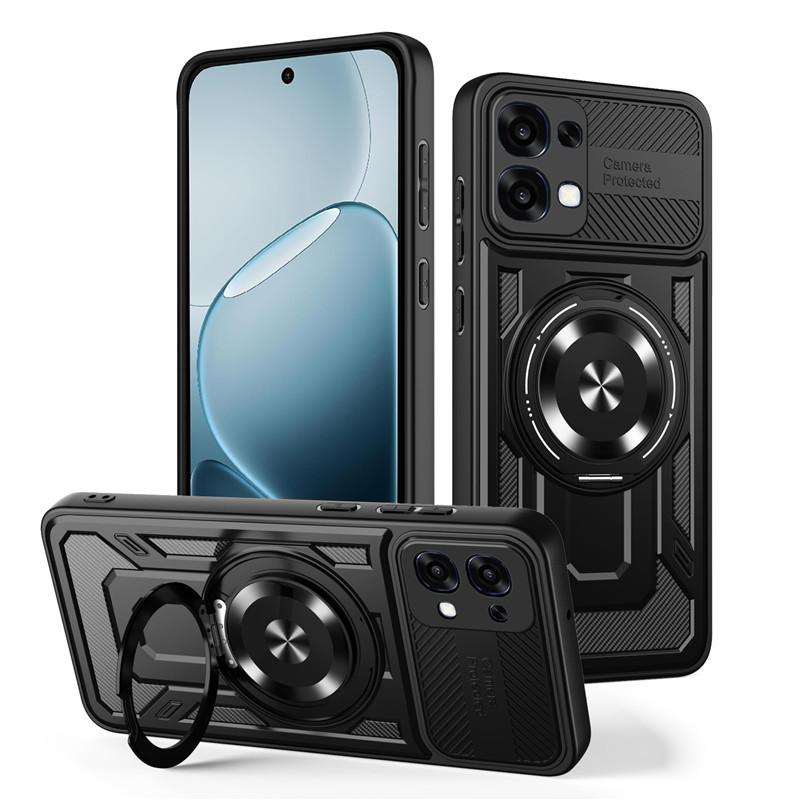 Applicable To OPPO A1X Excellent Armor 111 Rotating Bracket Mobile Phone Case Reno11Pro Wireless Charging Magnetic Protective Case