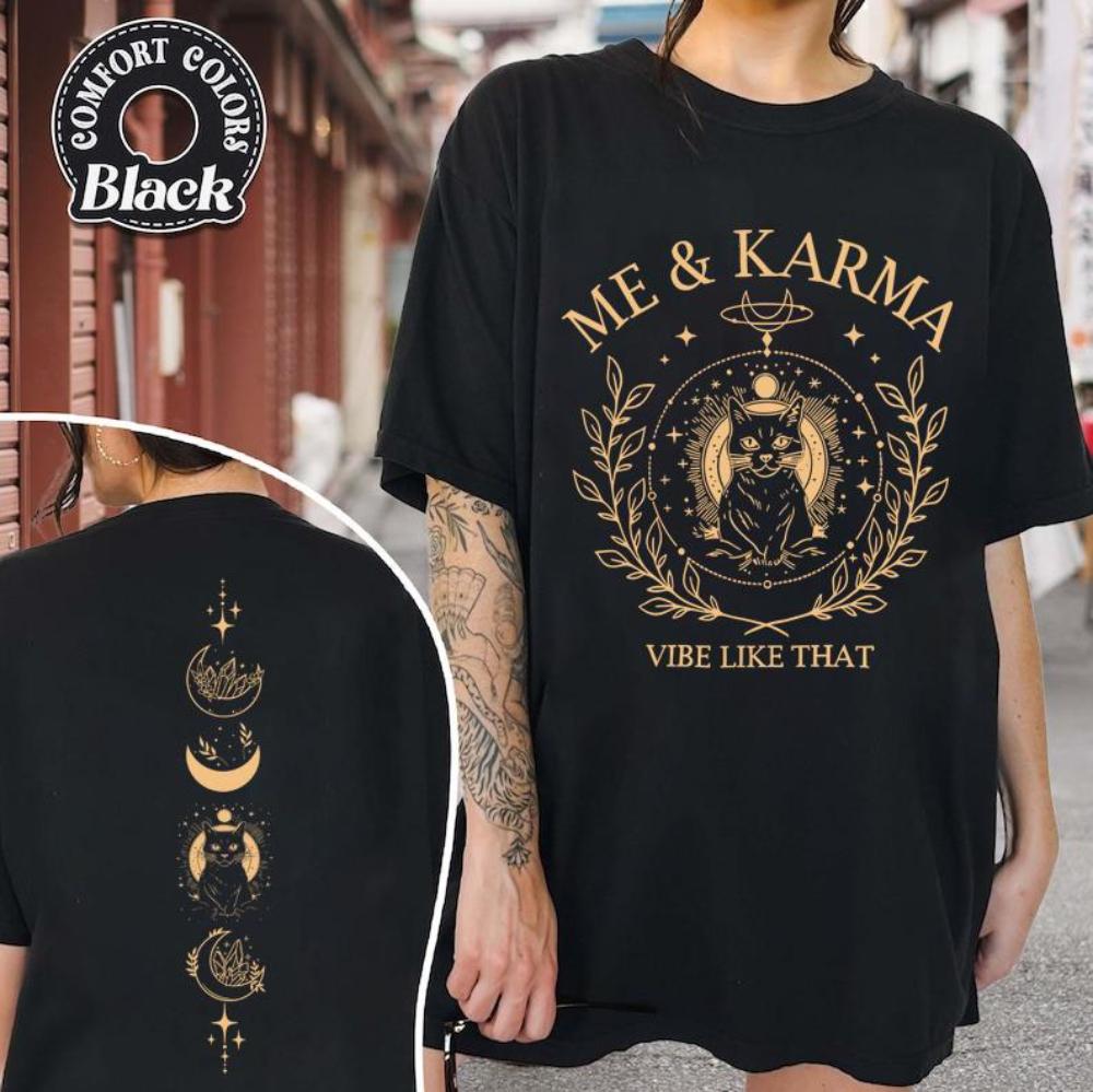 Io e Karma Vibe Like That PNG Karma È Un Gatto Maglietta Karma Gatto Design Maglietta Ispirata a Midnights Download Istantaneo