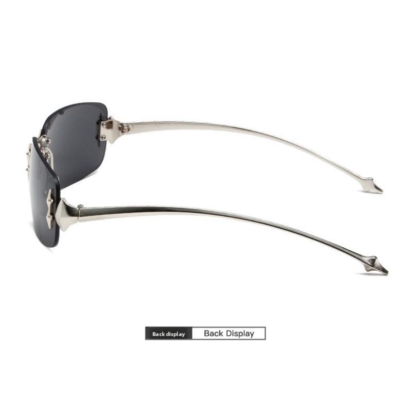 Damen-Sonnenbrillen, rahmenlose Mode-Sonnenbrillen für Damen und Herren