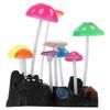 Simulation Mushrooms Aquarium Decoration Glowing Rockery Aquarium Decoration for Fish   Landscape