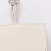Used JIL SANDER TANGLE Shoulder Bag Leather White Used Women