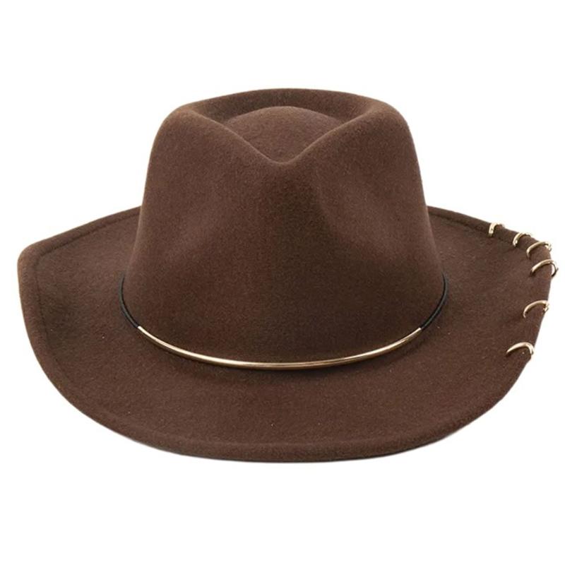 

Classical Fedoras Hat for Masquerades Dress Up Gentleman Hat with Roll Brims Adult CarnivalParty Cowboy Hat Photo Headwear One Size