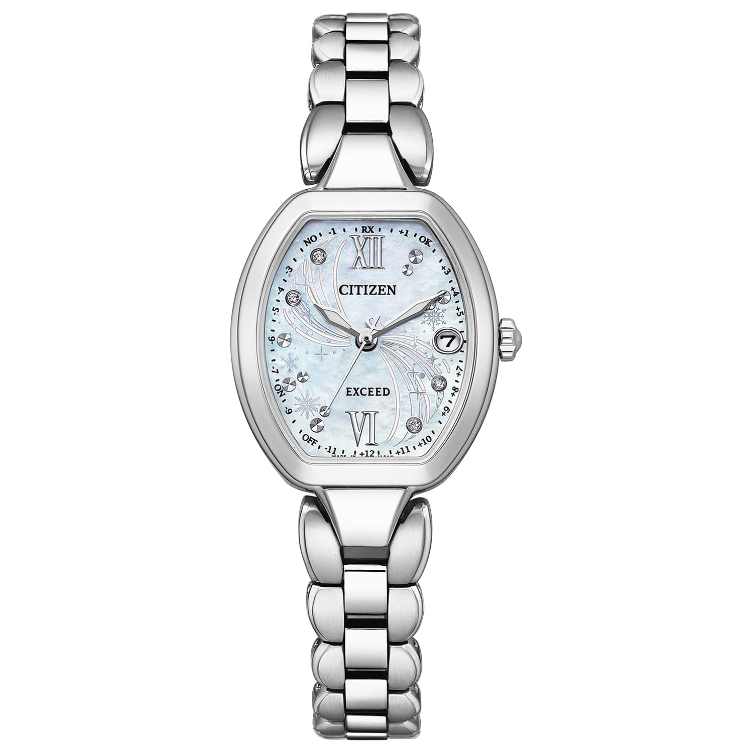 

Годинник Exceed CITIZEN Disney Collection Elsa Waterproof Limited Model Silver [Citizen] Character ES9481-61D для жінок