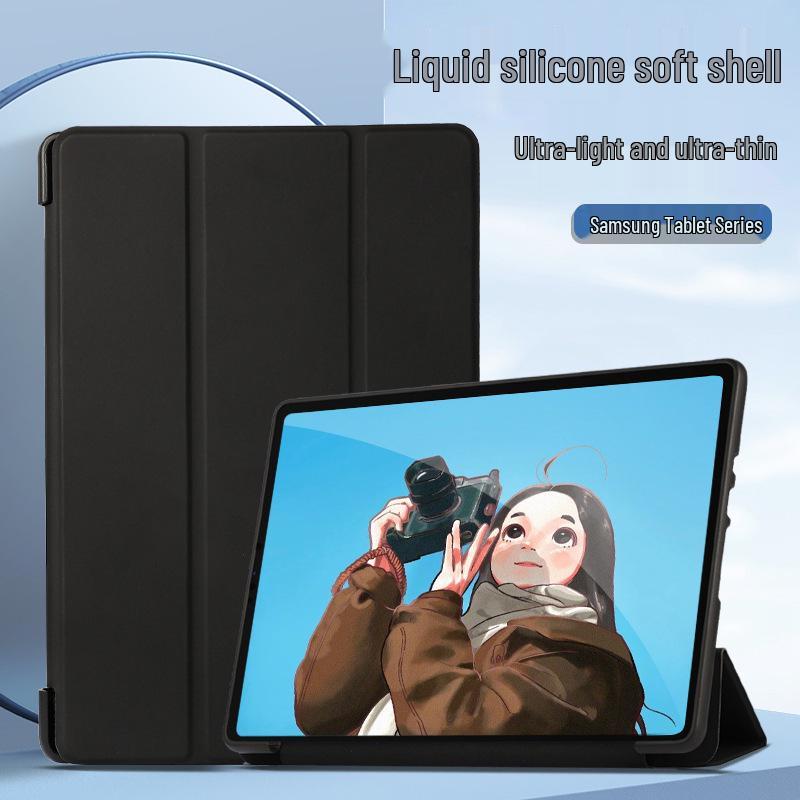 Suderinamas silikoninis ir odinis trijų dalių dėklas Samsung Galaxy Tab A7 T500 & A8 X200 (2021 m) P610