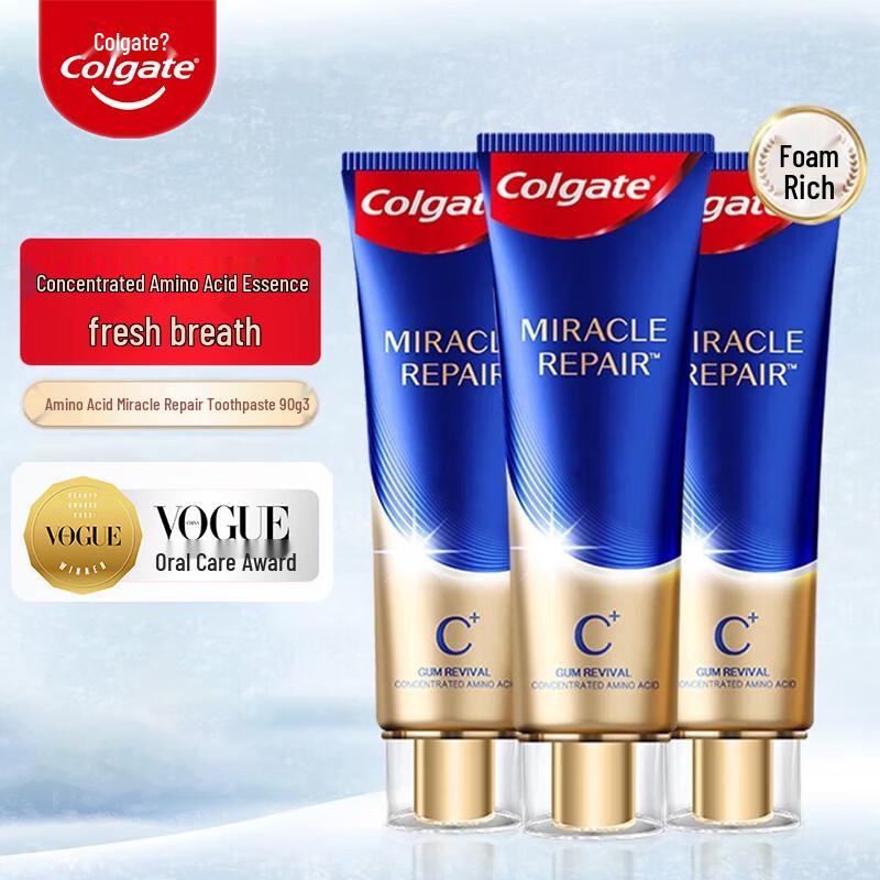 

Colgate Miraculous Repair Toothpaste with Amino Acid, 3 x 90g