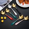 Stainless Steel Dessert Spoon Smooth Modern Spoons Design Coffee Soup Edge Kids Rust-Proof Dishwasher