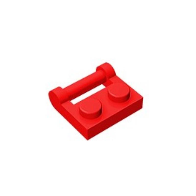 50g Pack: Compatible 1x2 Hinge Plate with Single Technic Pin for 48336 Small Particle Technic Bricks MOC Parts красный