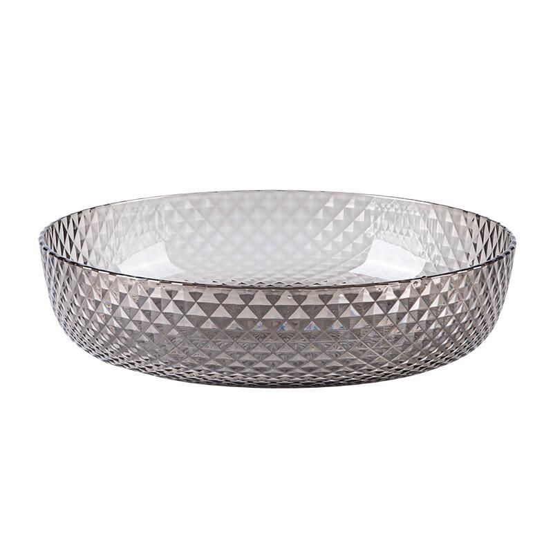 Abay Light Luxury PET Plastic Fruit and Snack Plate