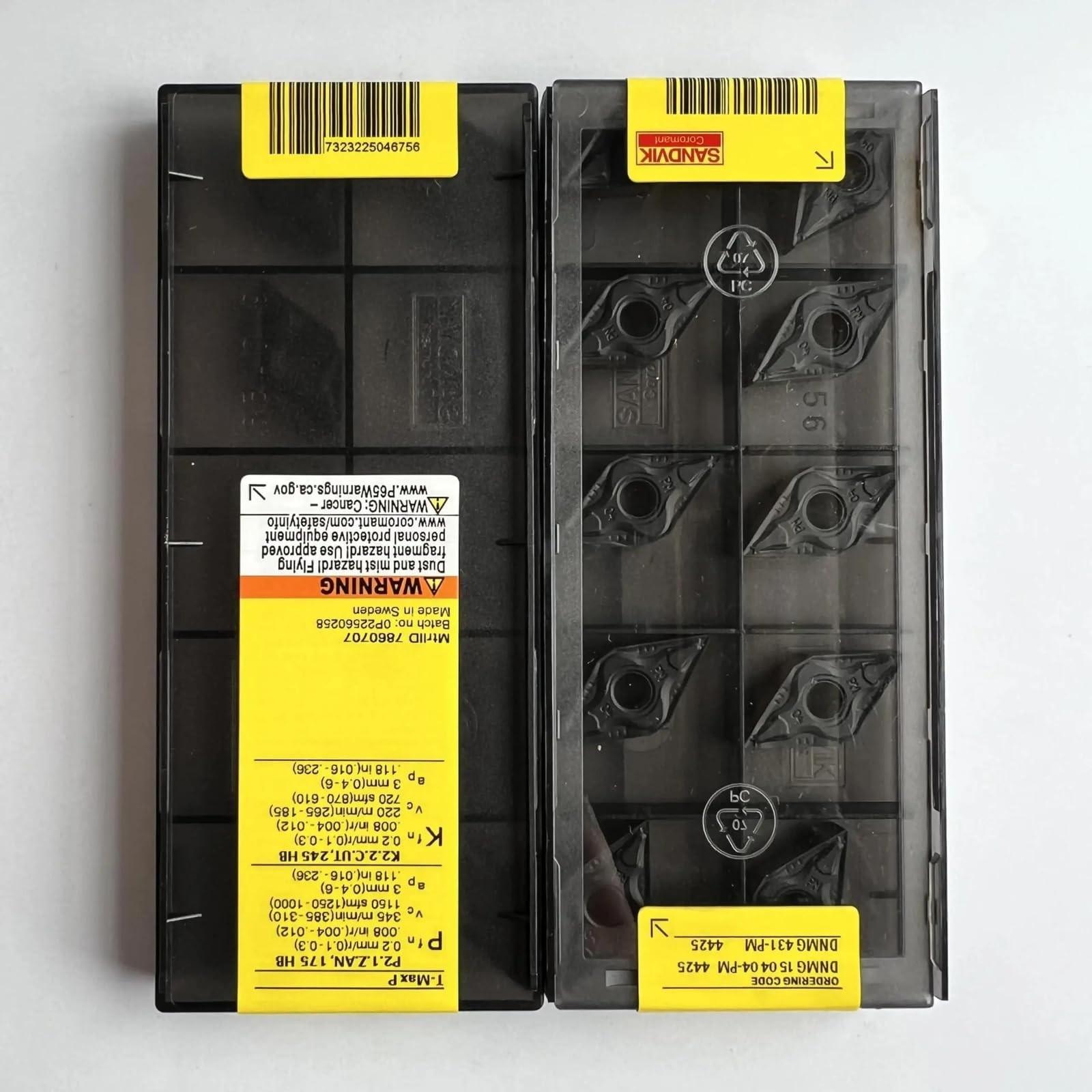 

Original Sandvik / DNMG150404-PM 4425 / CNC lathe carbide blade 10 PCS