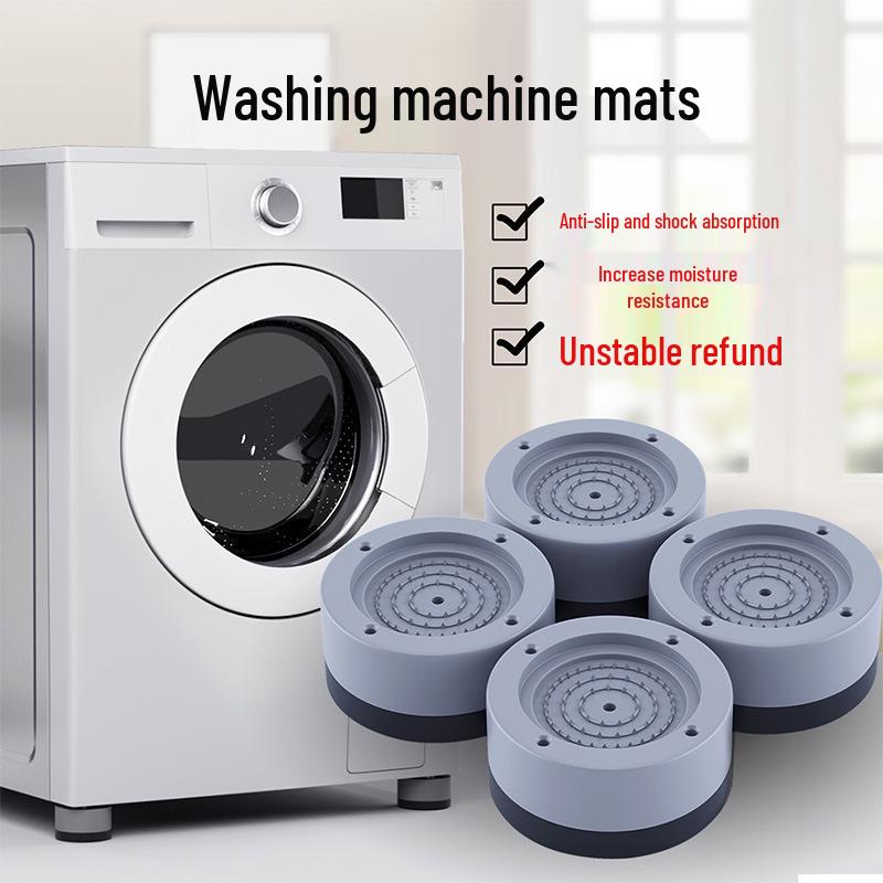 Universal Anti-Slip Shock Absorber Waterproof Rubber Foot Pad for Washing Machines & Refrigerators