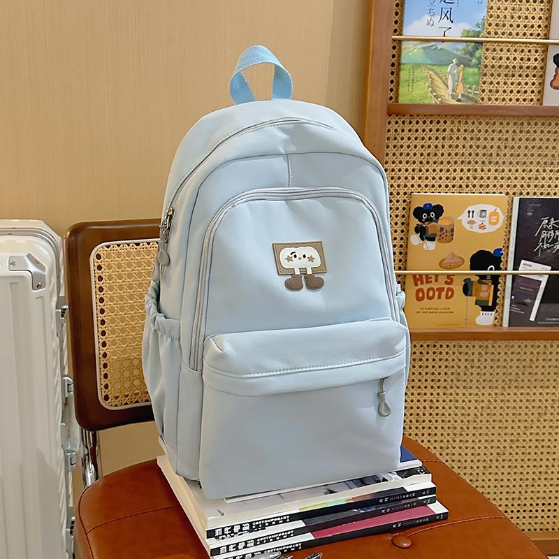 School bag Japanese simple ins cute large capacity school bag girl versatile backpack high value light casual simple bag