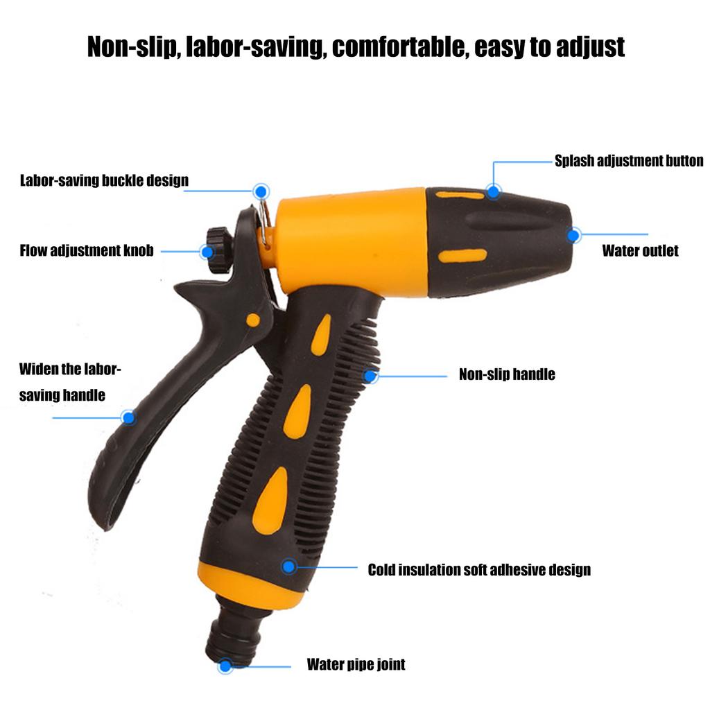 4 Pcs Portable Water Gun High-Pressure Car Wash Gun Adjustable Cleaning Car Wash Machine Garden Watering Gun