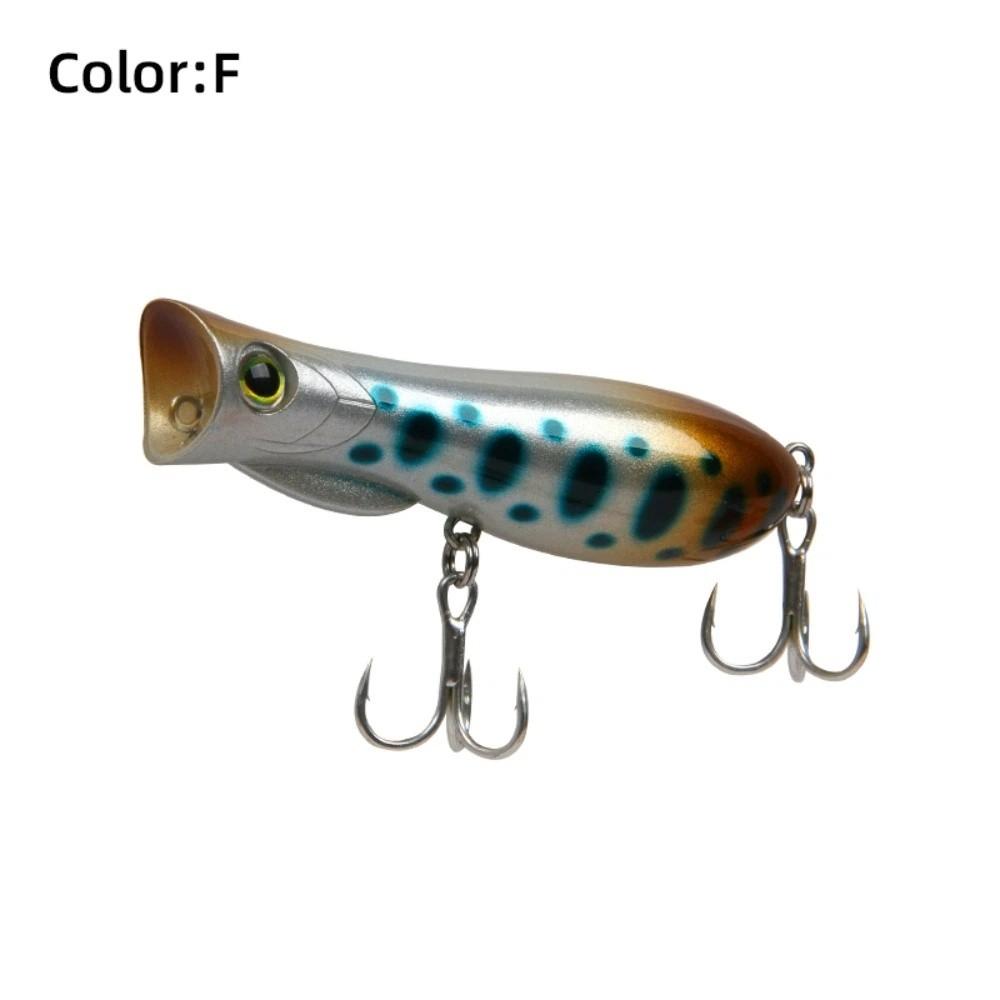 

69mm 9.3g Topwater Popper Bait Hard Plastic Rattle Sound Hard Plastic Popper Floating Design Wobble Action